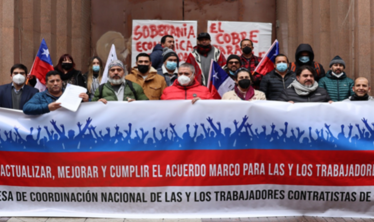 Mesa de Coordinación Nacional de Contratistas sigue acciones por no ser incluida en Acuerdo Marco de Codelco