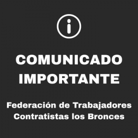 Adherencia al comunicado de la CAT y FETRAMIN ante la reciente tragedia minera en Chile